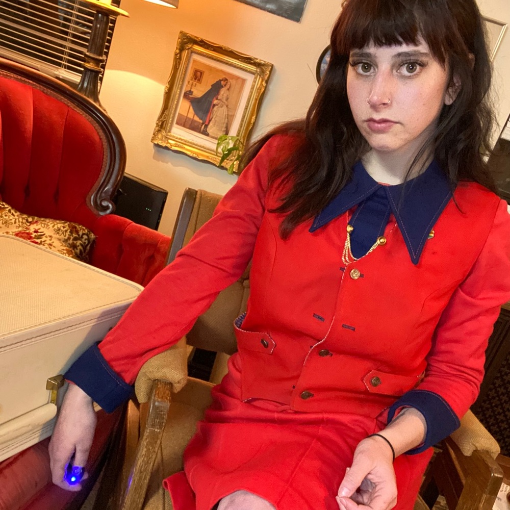 Vintage drop waist dress